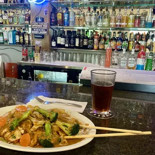 Rama Noodles with a cold beer