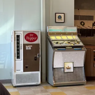 Soda machine and jukebox