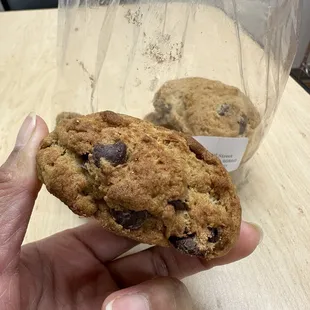 Banana chocolate cookies, if I recalled the name correctly.