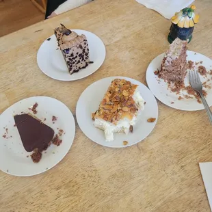 Assortment of the cakes that Gold Camp Bakery offers.
