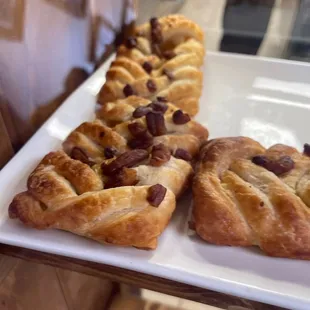 pastries on a white plate