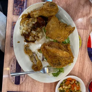 Fried chicken dinner