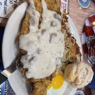 Chicken Fried Chicken and Eggs*