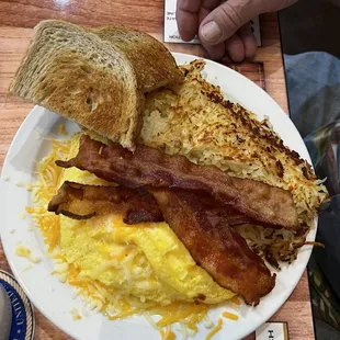 Plain 3 Egg Cheese Omelet*