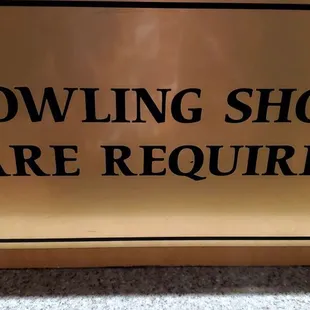 Bowling Shoes Required