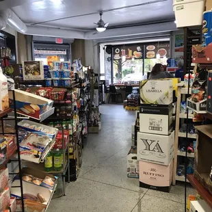 the inside of the store