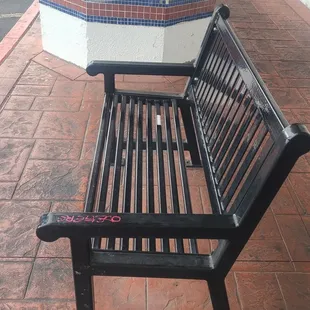 Bench at the Gold Coast dec 31 2021 last day of the year