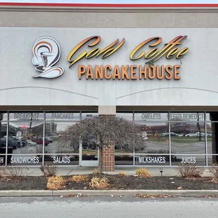 the front of the building