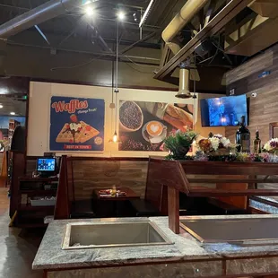 a view of the kitchen