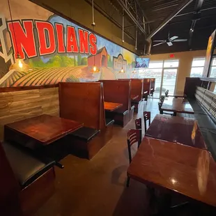 the interior of the restaurant