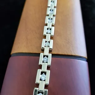 Custom Gent's diamond bracelet