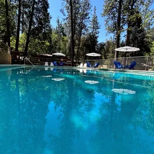 Our pool is treated, cleaned and filtered on a daily basis.