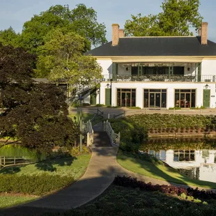 a view of the course from the pond