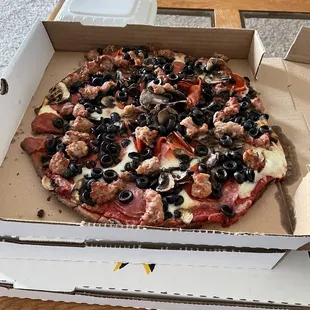 Gluten free The Digger Pizza