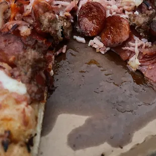 Understandably a bit greasy due to the volume of meat.