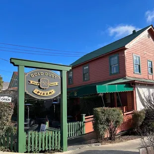 the front of the restaurant