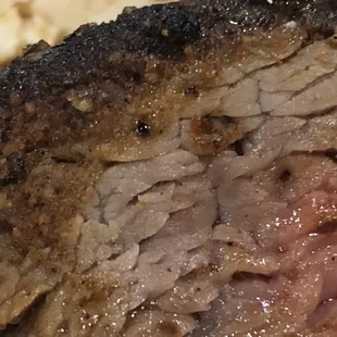 Something is off about the color of this steak.