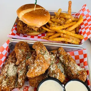 Rolls Royce and garlic parm tenders
