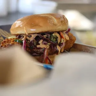 Fried chicken sandwich