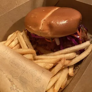 Bahn Mi Fried Chicken Sandwhich