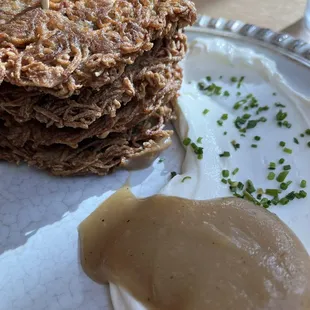 Traditional Latke Stack