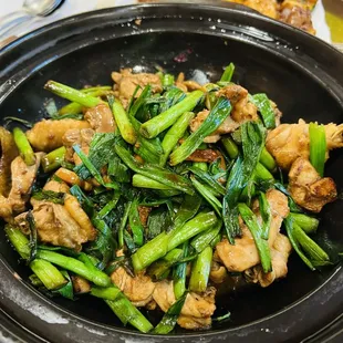 Chicken sizzling pot