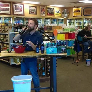 a man talking on the phone