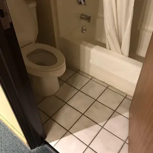 Very small bathroom.
