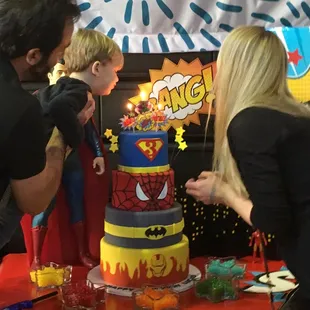 Super awesome cake for my little Superhero.