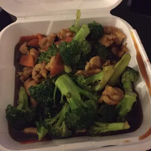 Chicken and broccoli