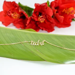 14k personalized name necklace