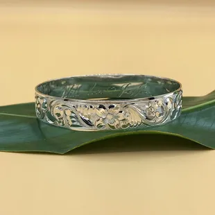 Custom Hawaiian Bracelet in Sterling Silver