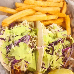 BAJA FISH TOCO'S WITH FRIES