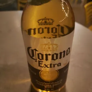a bottle of corona extra