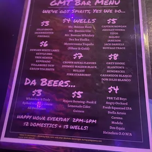 I had the drinks. Now it&apos;s time for some food
