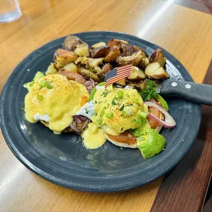 a plate of food on a table