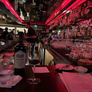 The red light is on and we're just getting started on our drinks.