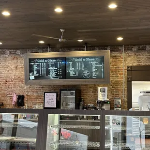 Counter and menu
