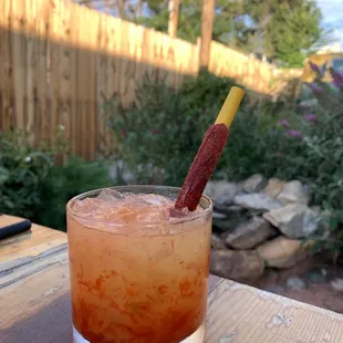 Mezcal cocktail