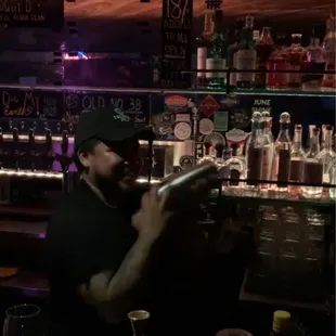 Brad mixing a superb penicillin