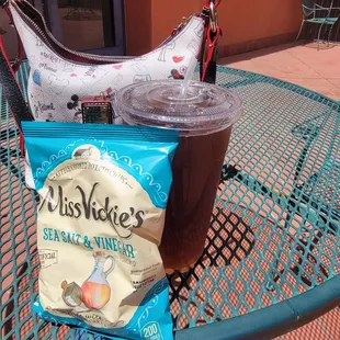 Chips and drink while I wait $3.75
