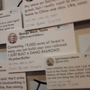 Characters if they Tweeted their thoughts.