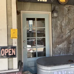 Front entrance to shop to the left of this but they have some cool props