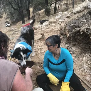 Having fun digging for gold and crystals