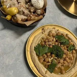 Cauliflower and hummus