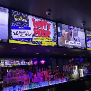 Gold spike bar. $3 happy hour truly on draft!