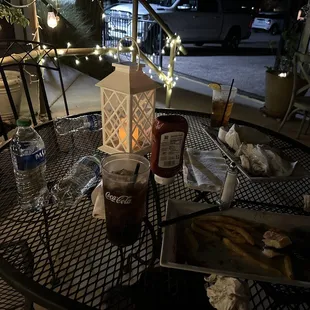 Our cute spot. Can you see the pup?