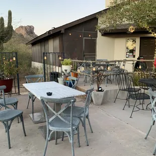 Outdoor seating January 2025