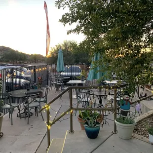 Outdoor seating Dec 2023