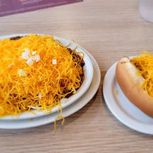 4 way and cheese coney